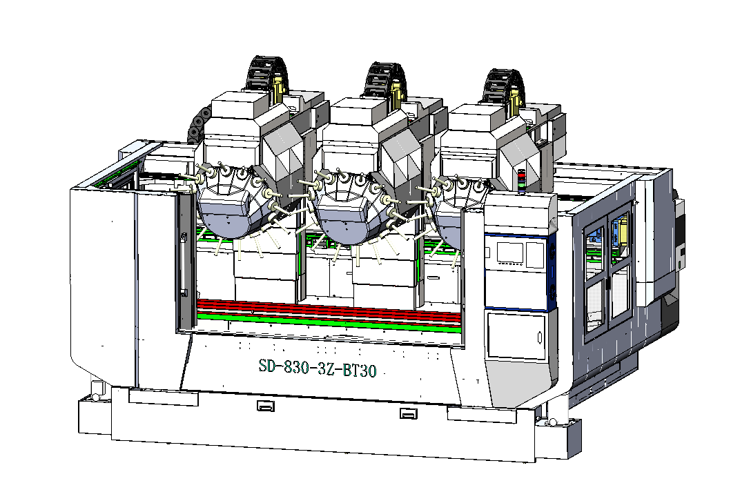 三頭型材加工中心SD2500-3Z-BT30技術(shù)規(guī)格書(shū)